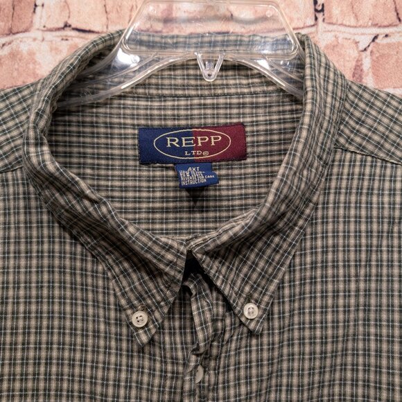 REPP LTD Short Sleeve Button Down Size 4XT TALL - Picture 5 of 12